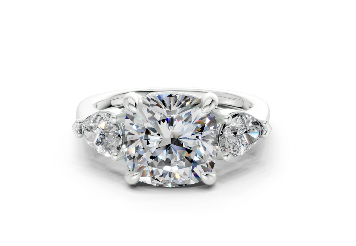 Vara Three Stone Engagement Ring