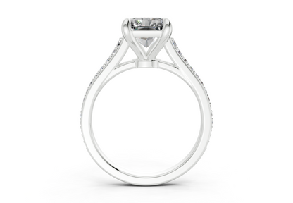 Adeline Diamond Pave Radiant Cut 2mm Engagement Ring