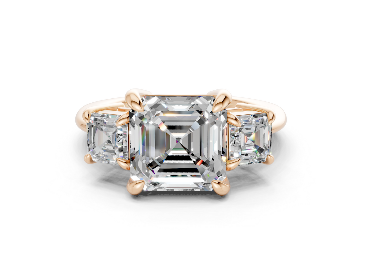 The Astoria Three Stone Engagement Ring