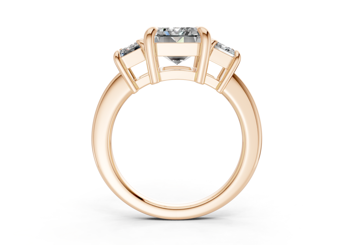 The Astoria Three Stone Engagement Ring