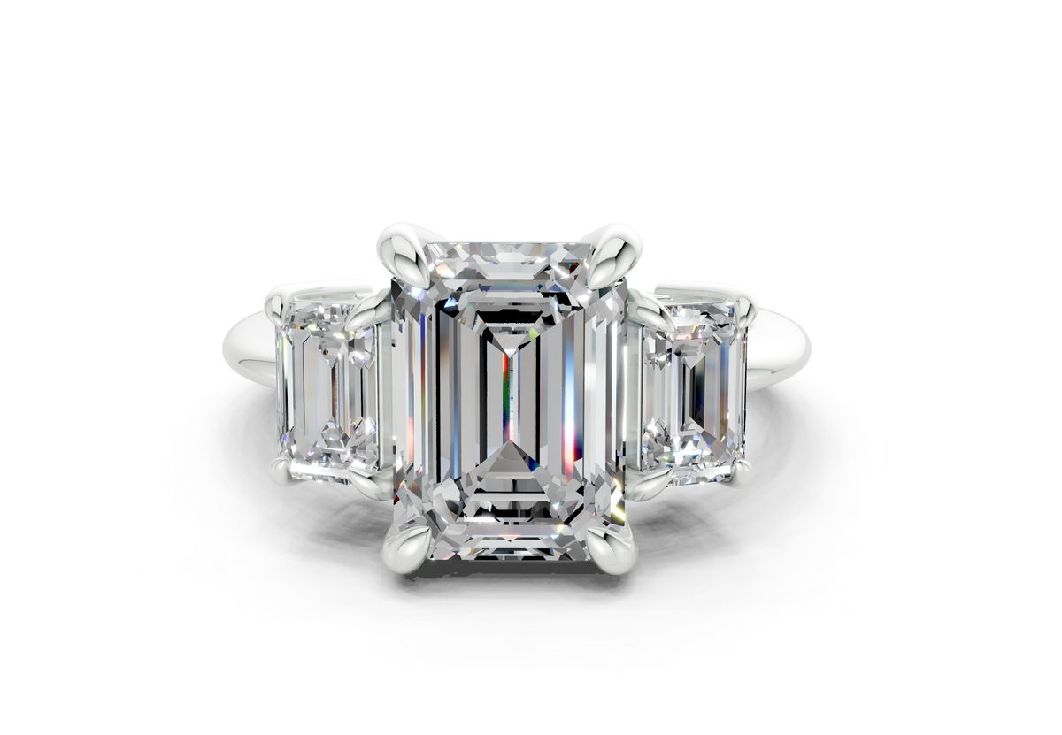 The Astoria Three Stone Engagement Ring