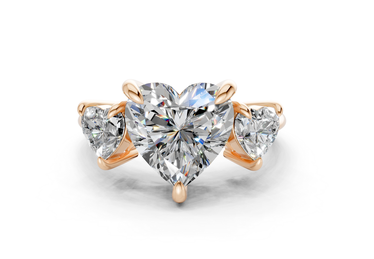 The Astoria Three Stone Engagement Ring