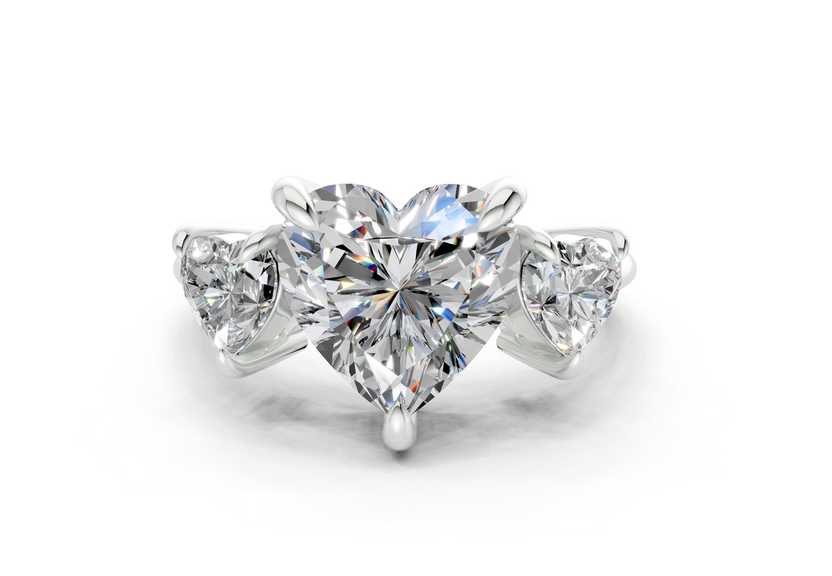 The Astoria Three Stone Engagement Ring