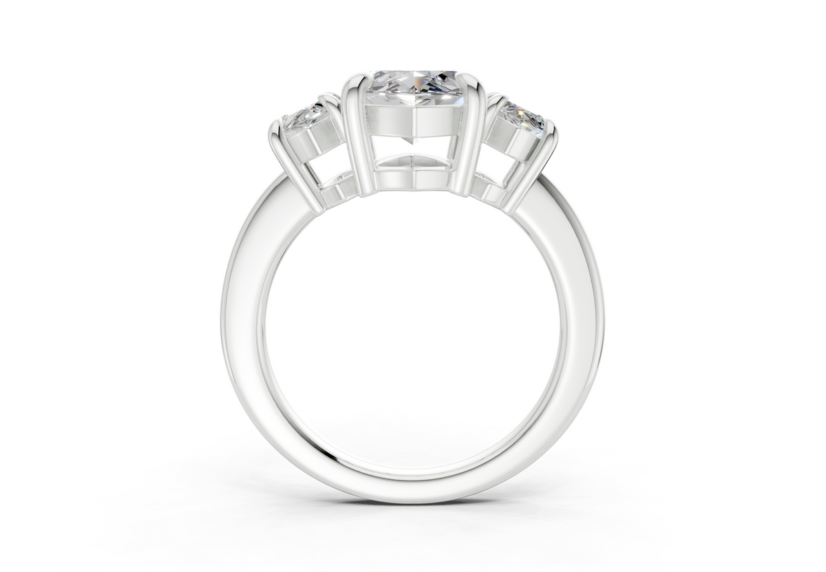 The Astoria Three Stone Engagement Ring