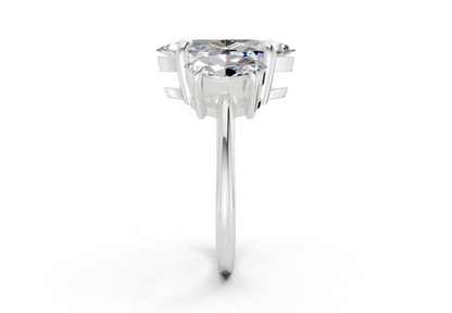 Valencia Diamond Three Stone Marquise Cut 2mm Engagement Ring