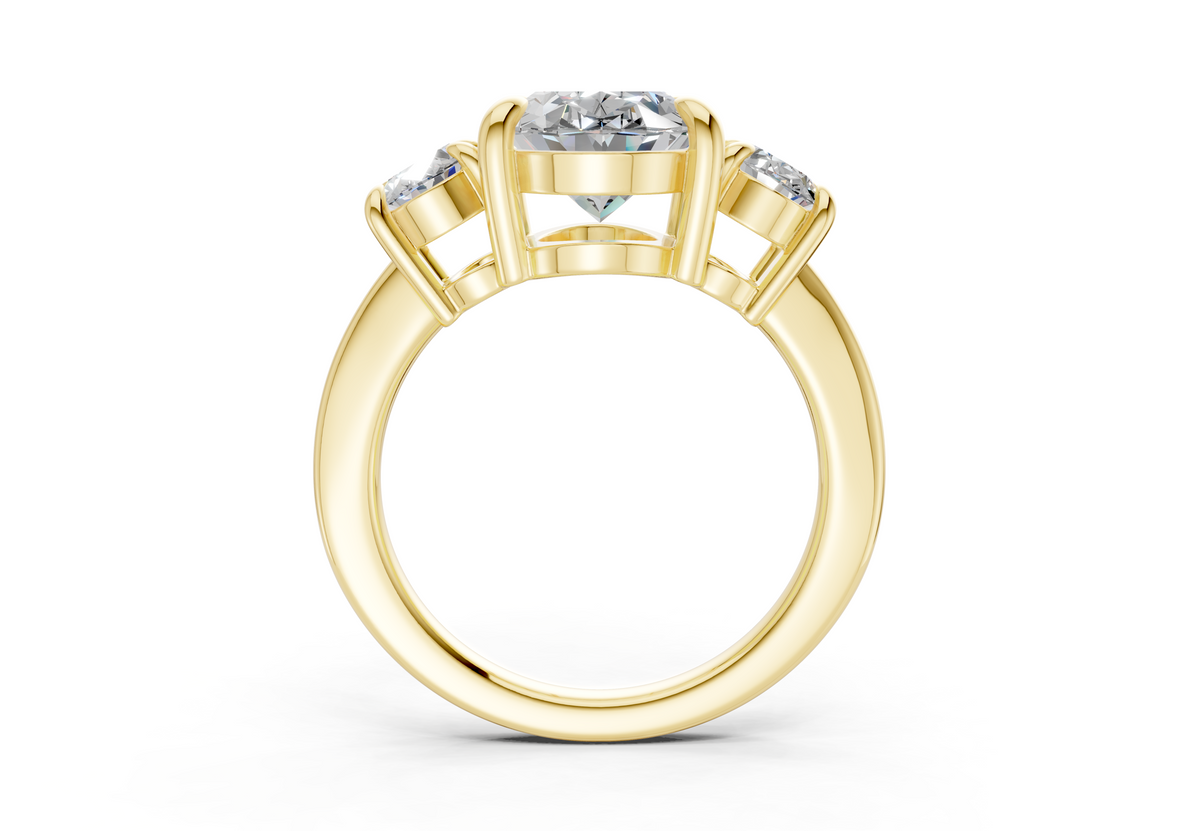The Astoria Three Stone Engagement Ring