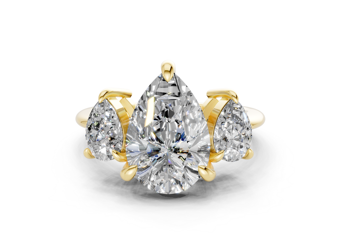 The Astoria Three Stone Engagement Ring