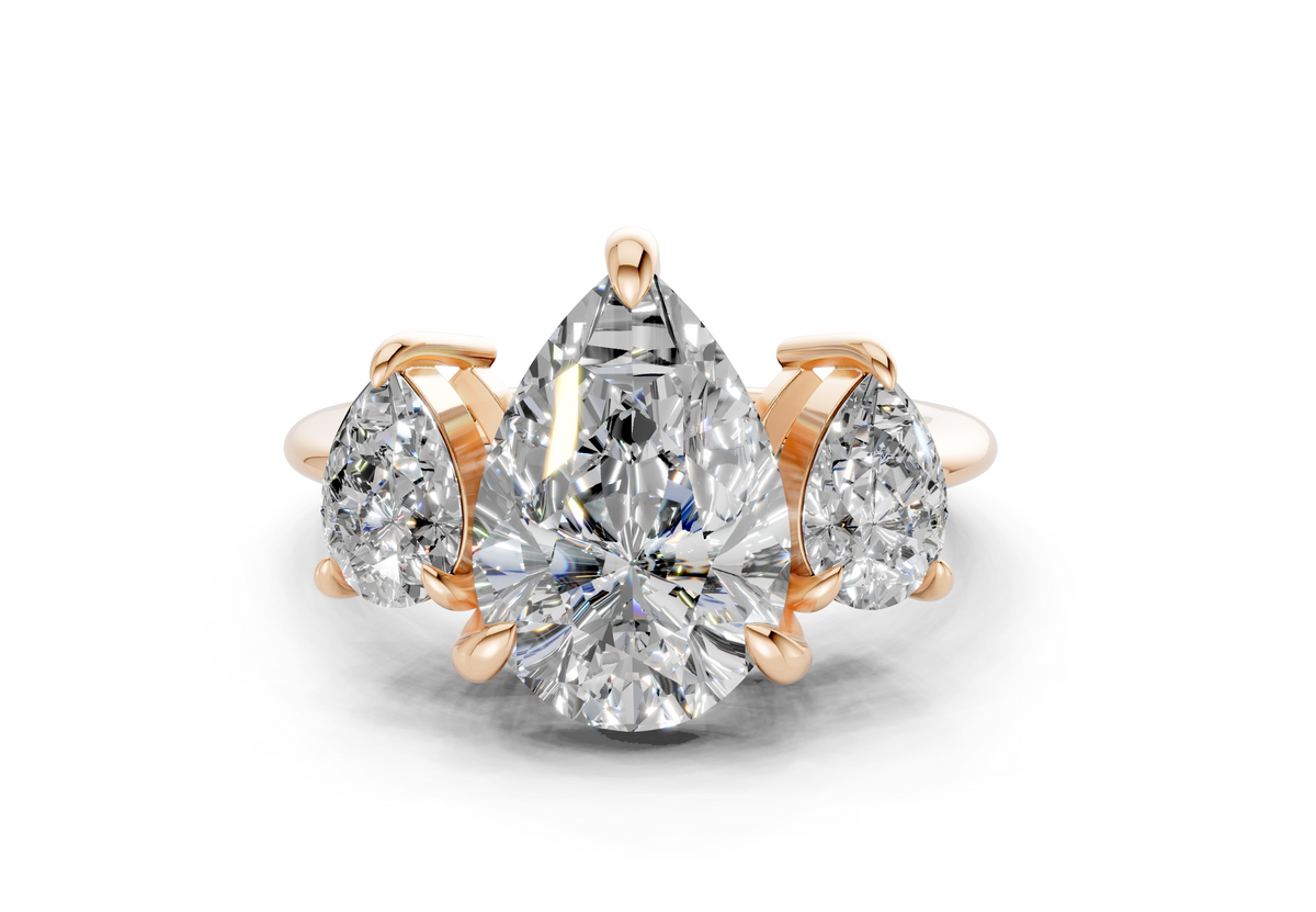 The Astoria Three Stone Engagement Ring