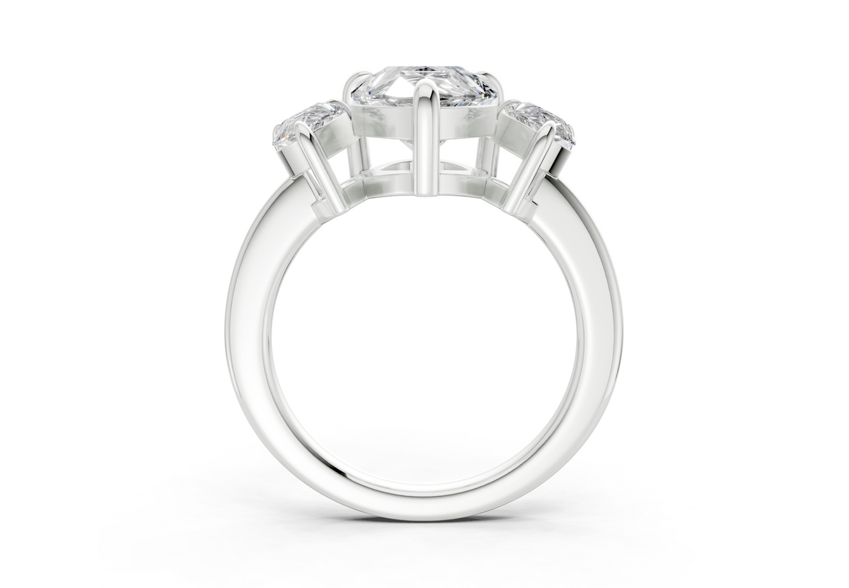 The Astoria Three Stone Engagement Ring