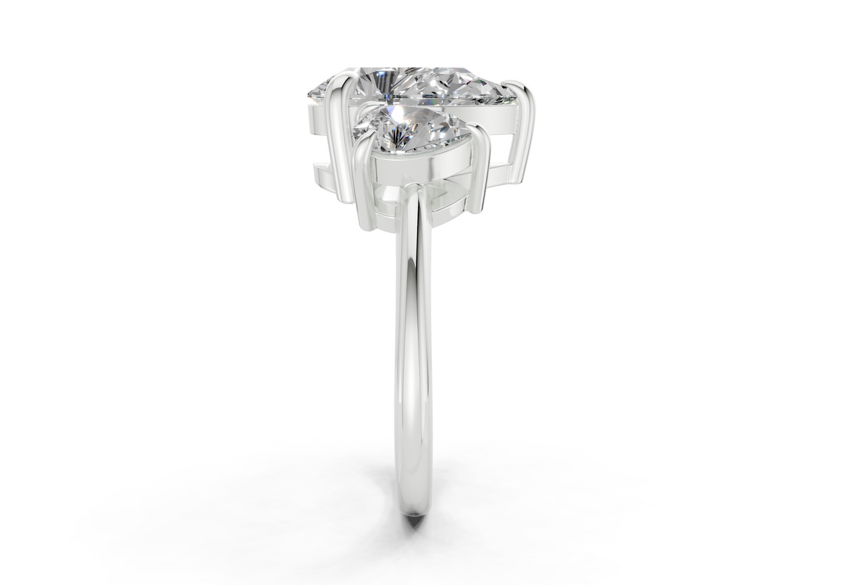 The Astoria Three Stone Engagement Ring