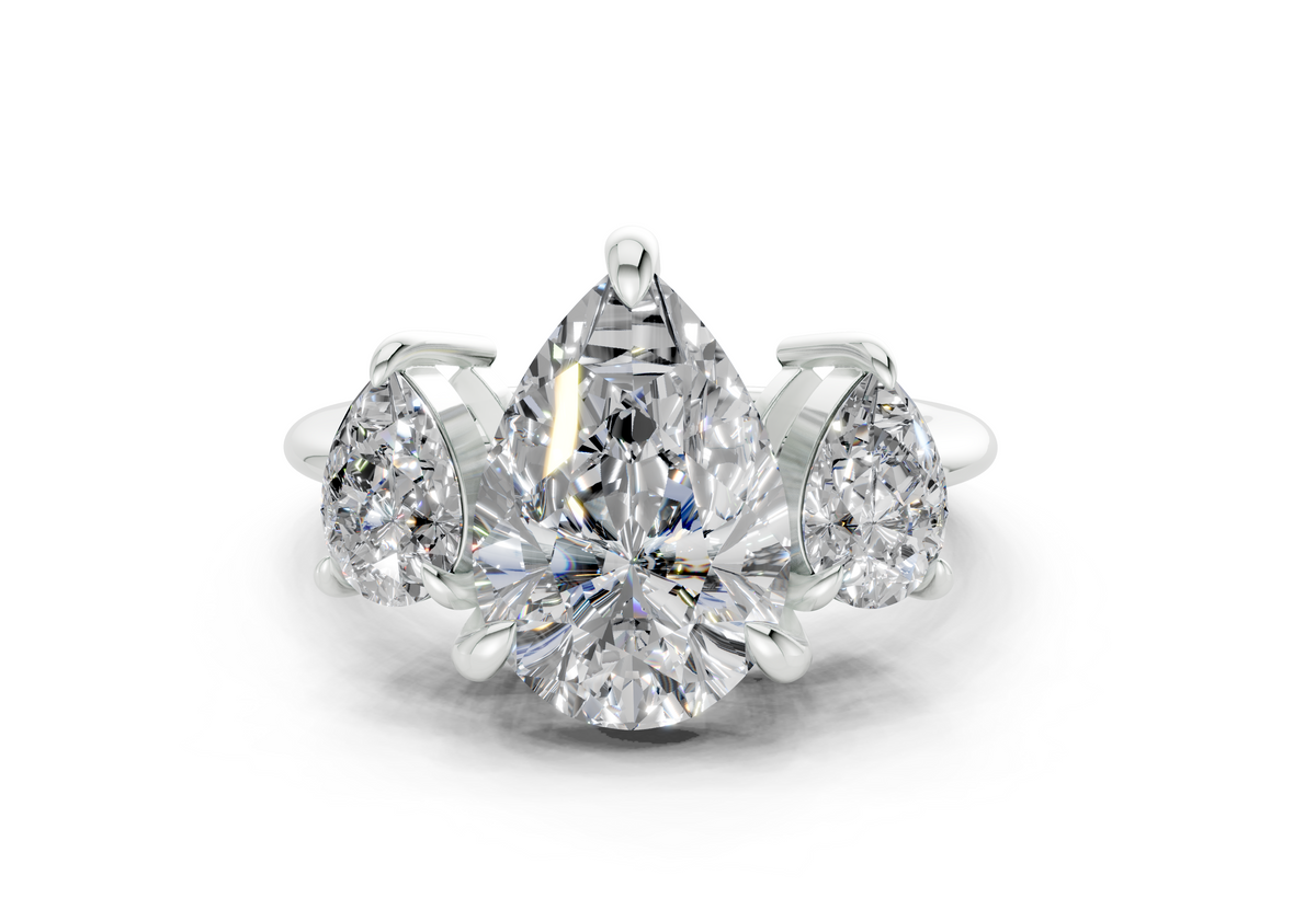 The Astoria Three Stone Engagement Ring