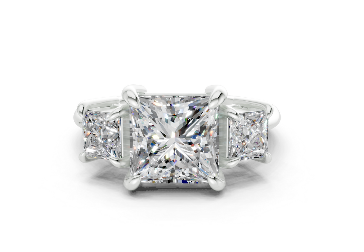 The Astoria Three Stone Engagement Ring