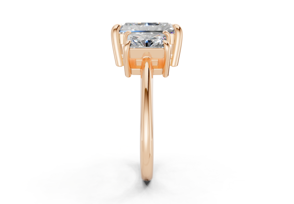 The Astoria Three Stone Engagement Ring