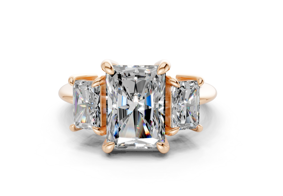 The Astoria Three Stone Engagement Ring