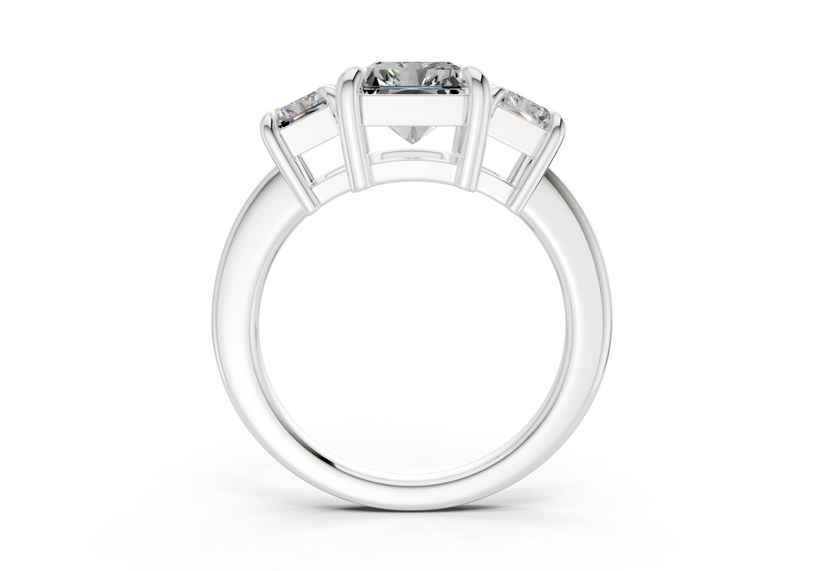 The Astoria Three Stone Engagement Ring