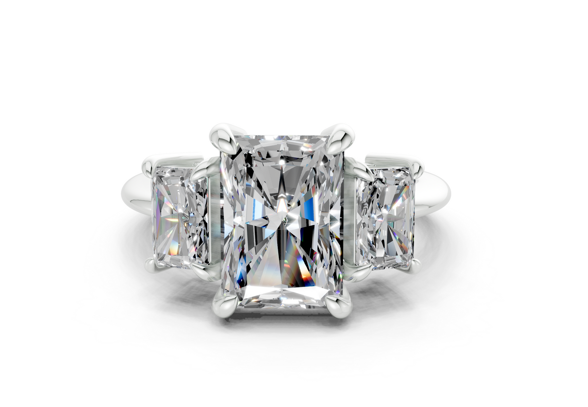 The Astoria Three Stone Engagement Ring
