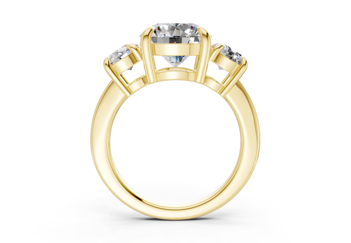 The Astoria Three Stone Engagement Ring