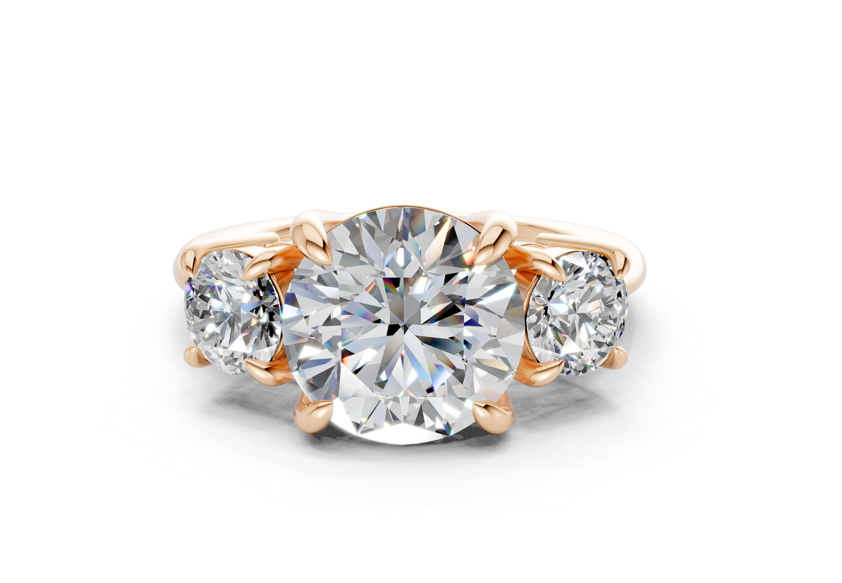 The Astoria Three Stone Engagement Ring