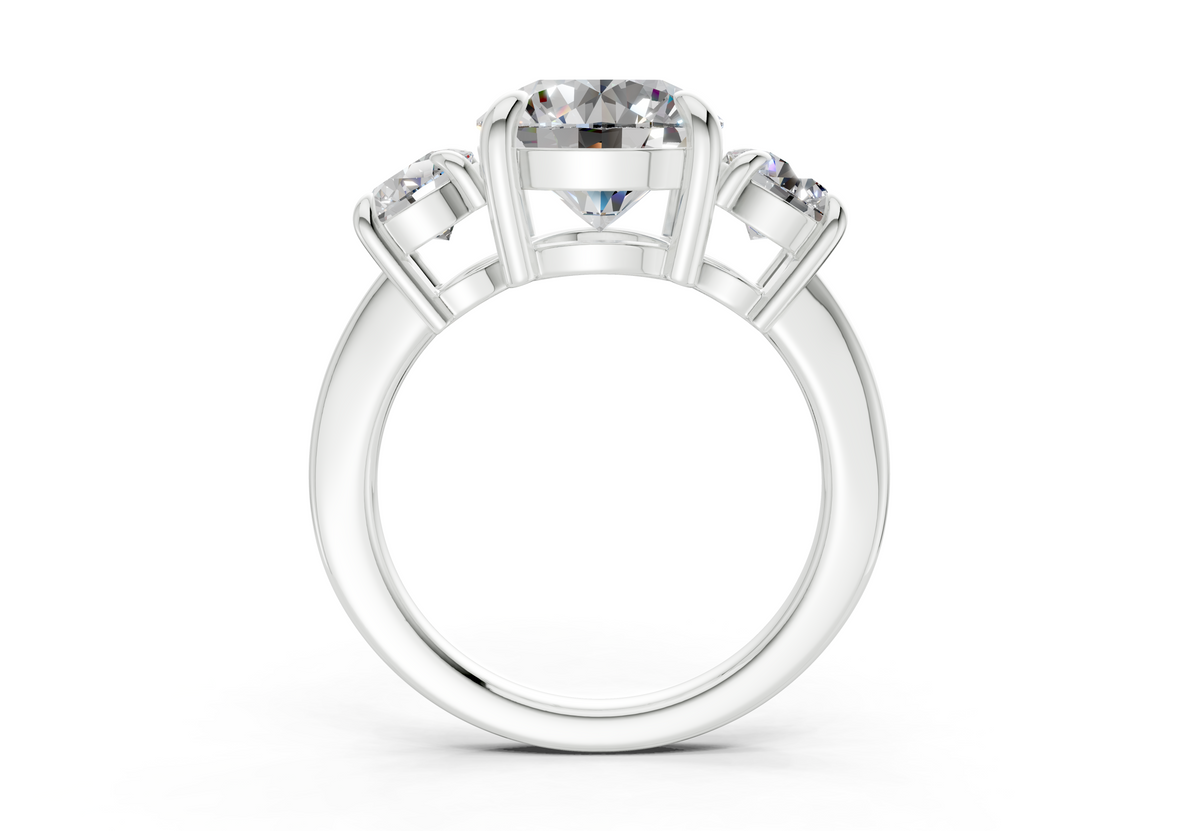 The Astoria Three Stone Engagement Ring