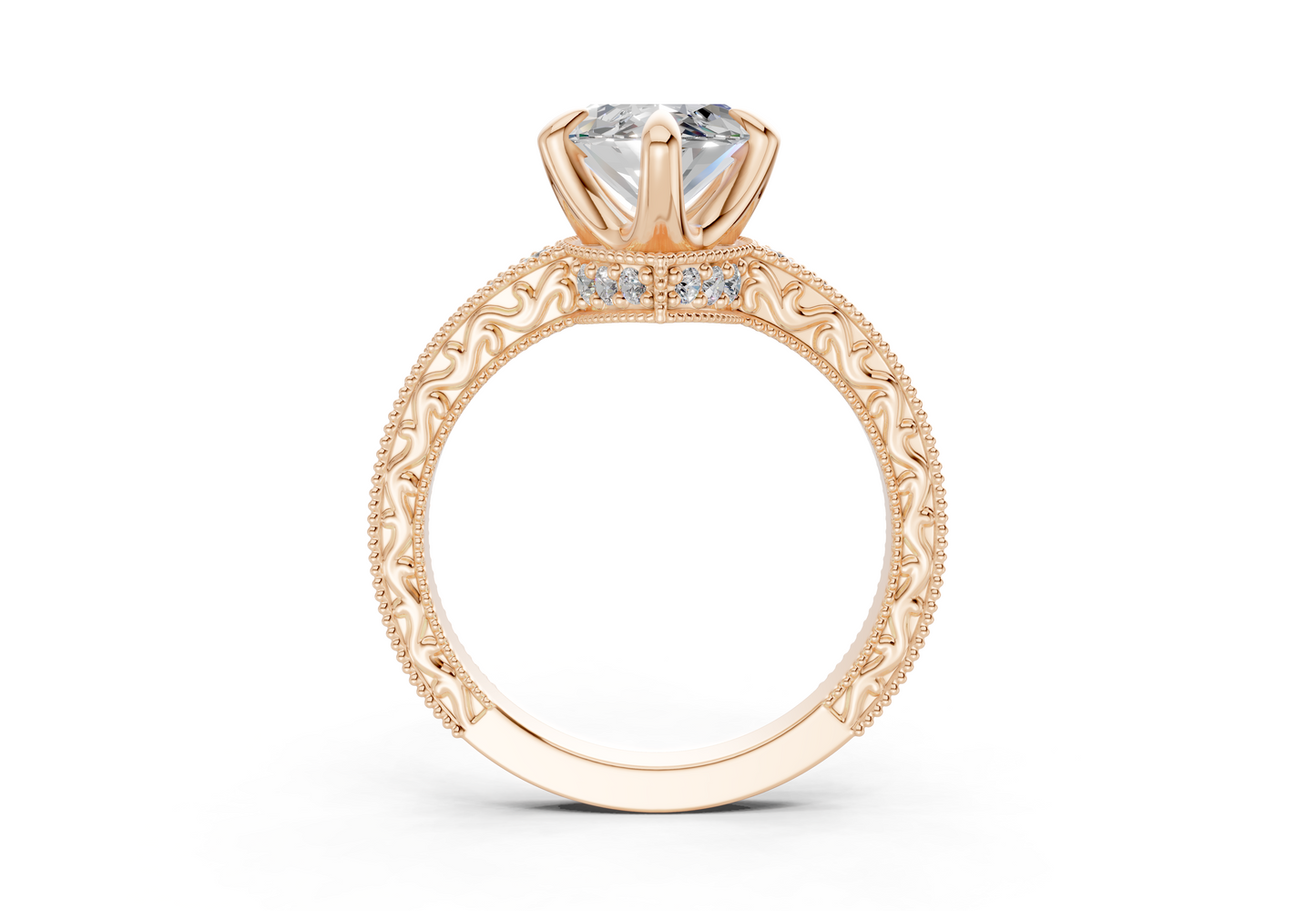 The Rosemont Three Stone Engagement Ring
