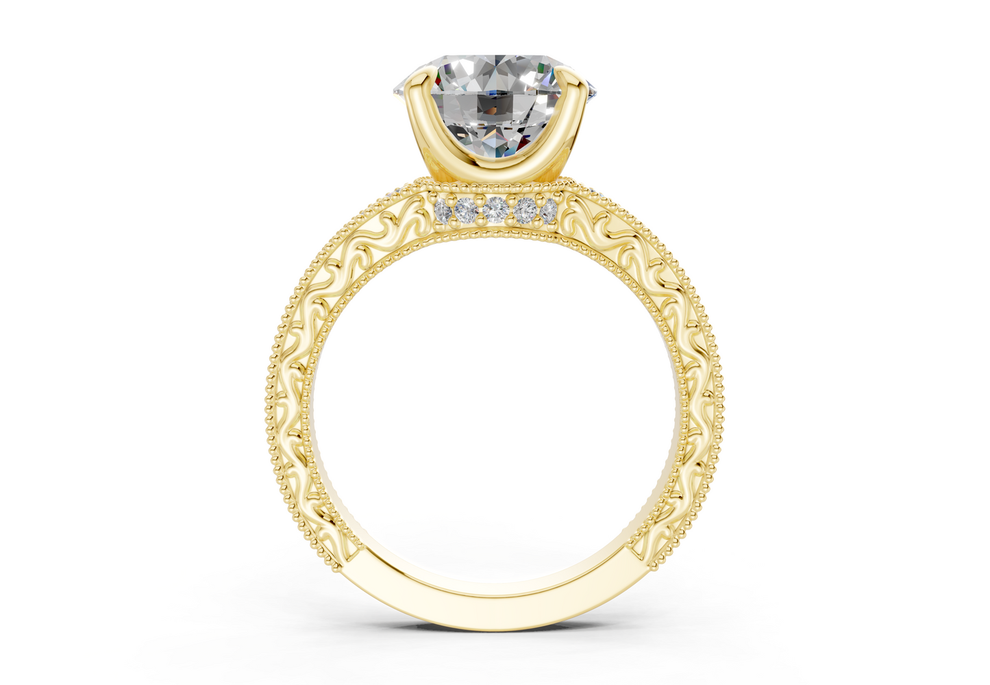 The Rosemont Three Stone Engagement Ring