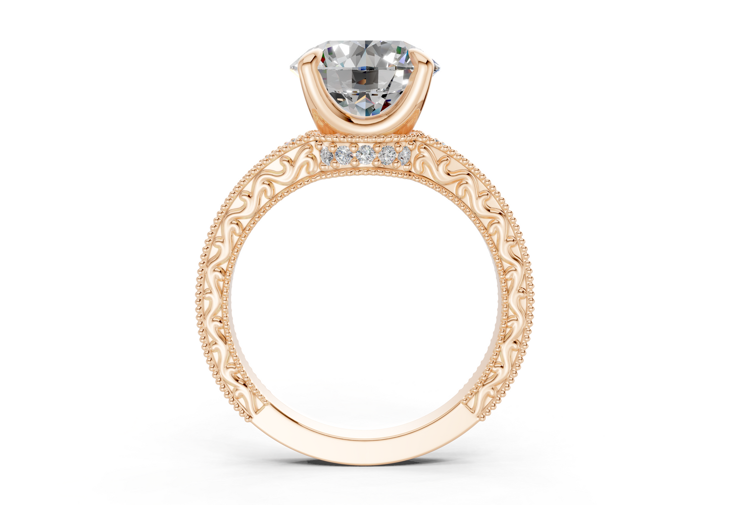 The Rosemont Three Stone Engagement Ring