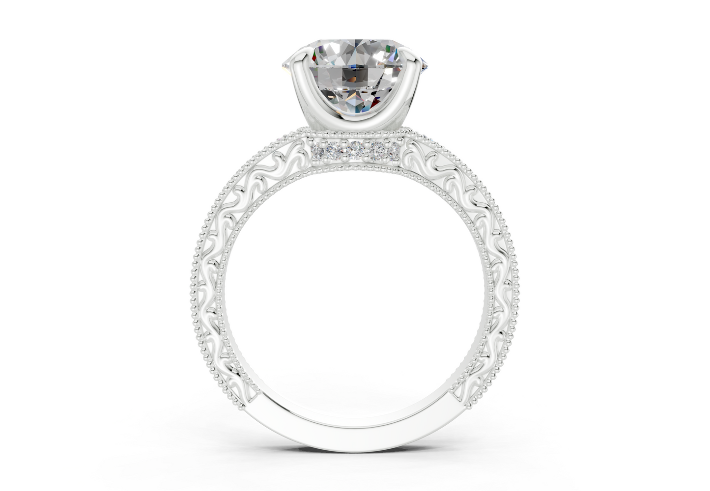 The Rosemont Three Stone Engagement Ring