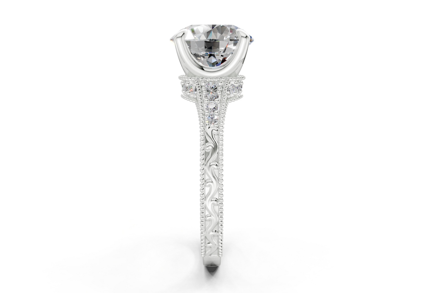 The Rosemont Three Stone Engagement Ring