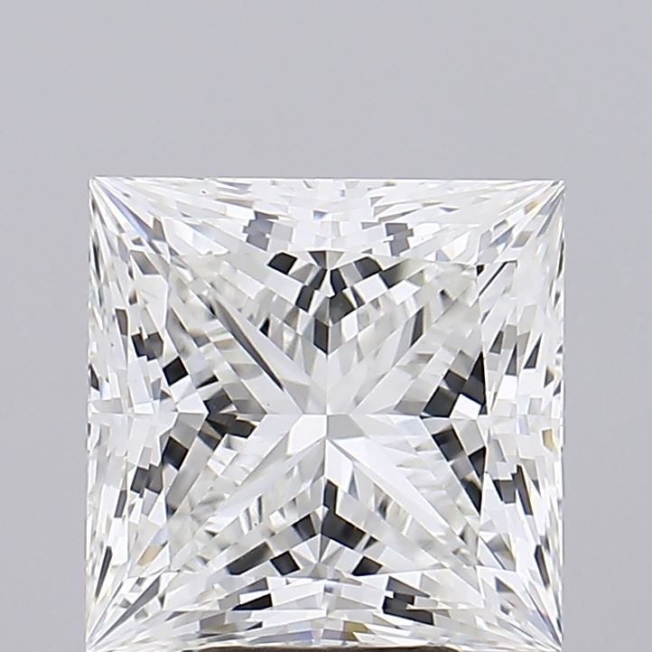 6.05 Carat F-VVS2 Princess Lab Diamond