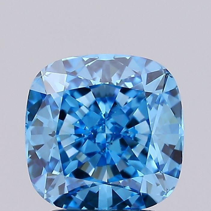2.53 Carat Cushion Cut Fancy Blue