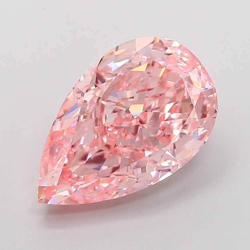 5.01 Carat Pear Cut Fancy Pink