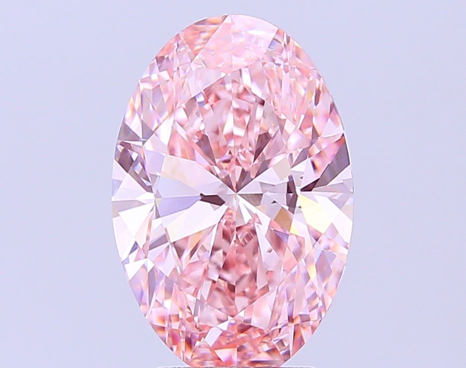 4.04 Carat Oval Cut Fancy Pink