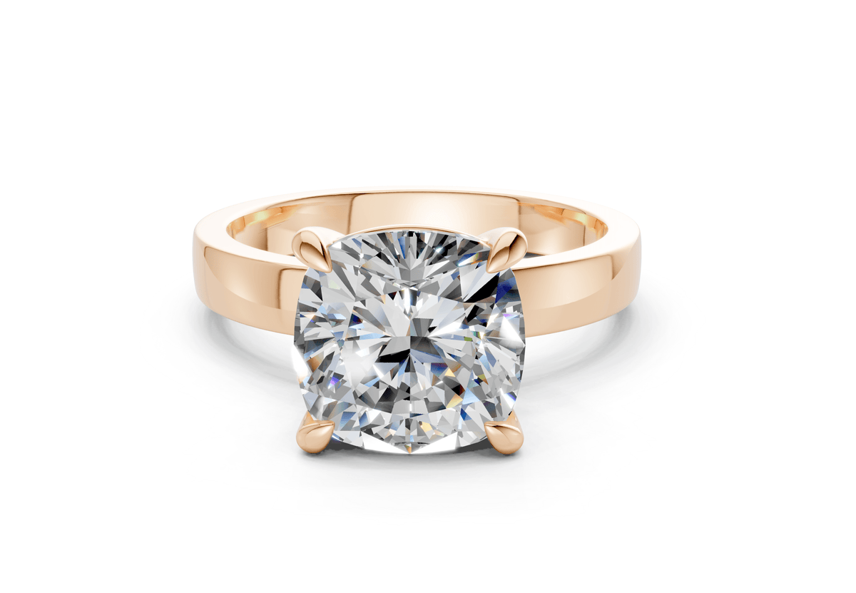 Aspen Diamond Solitaire Cushion Squareuare Cut 3mm Engagement Ring