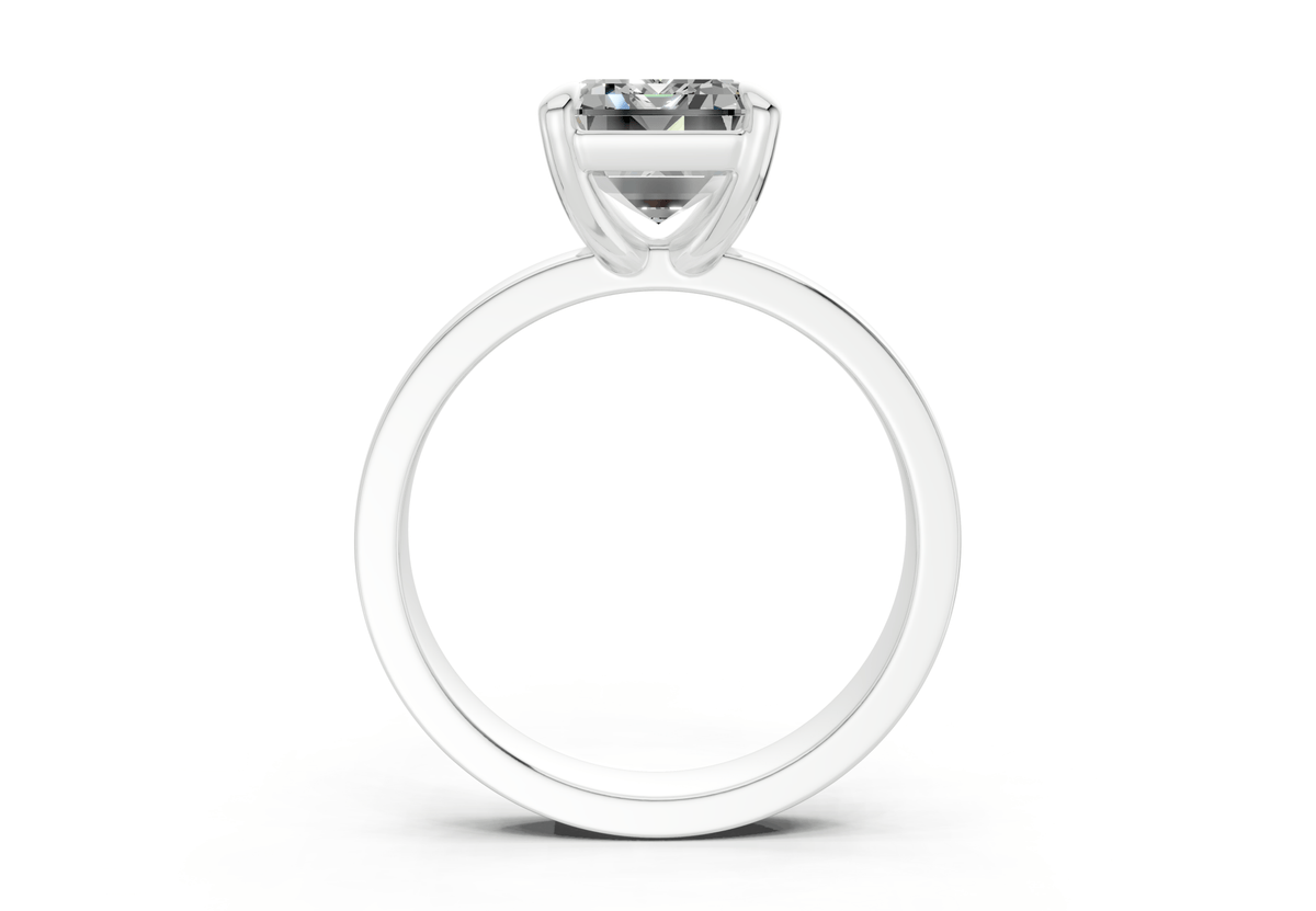 Aspen Diamond Solitaire Emerald Cut 3mm Engagement Ring