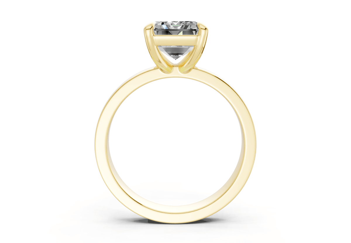 Aspen Diamond Solitaire Emerald Cut 3mm Engagement Ring