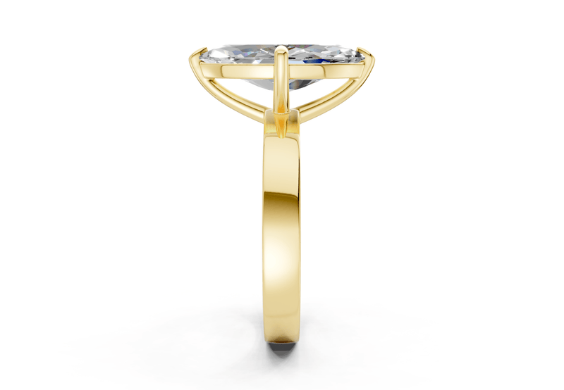 Aspen Diamond Solitaire Marquise Cut 3mm Engagement Ring - Ring Premier