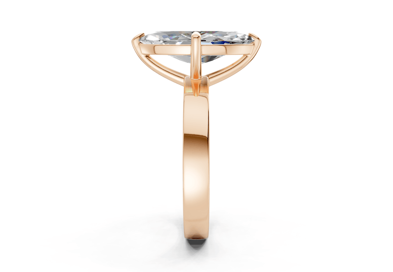 Aspen Diamond Solitaire Marquise Cut 3mm Engagement Ring - Ring Premier