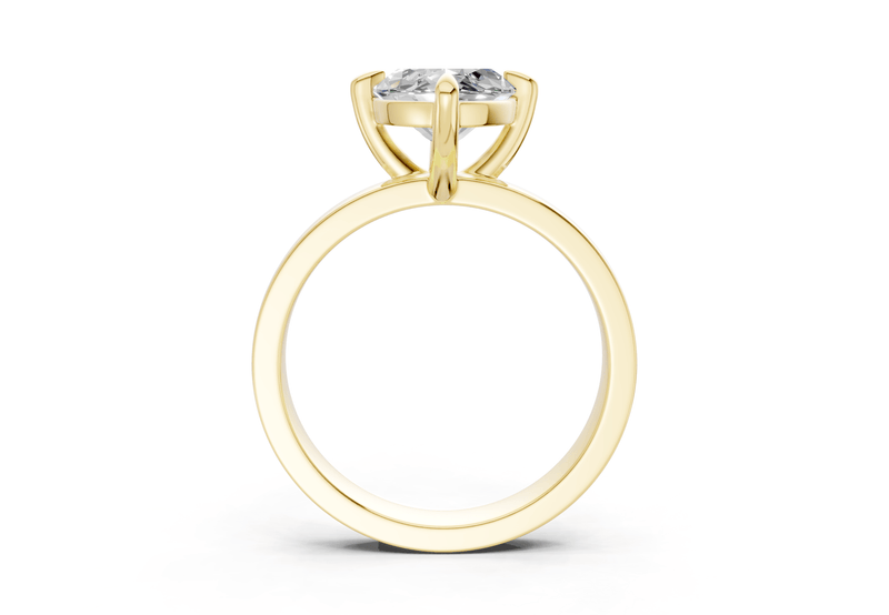 Aspen Diamond Solitaire Marquise Cut 3mm Engagement Ring