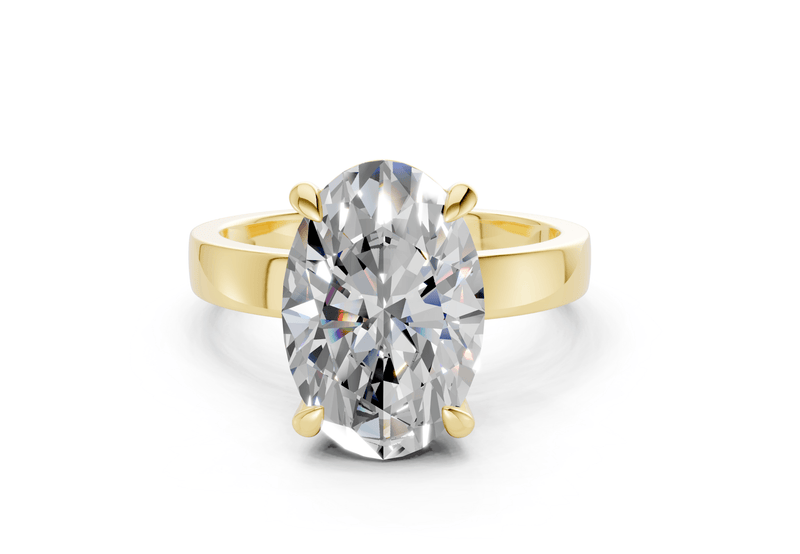 Aspen Diamond Solitaire Oval Cut 3mm Engagement Ring