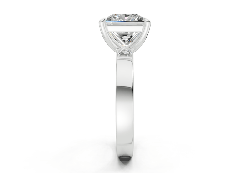 Aspen Diamond Solitaire Princess Cut 3mm Engagement Ring - Ring Premier