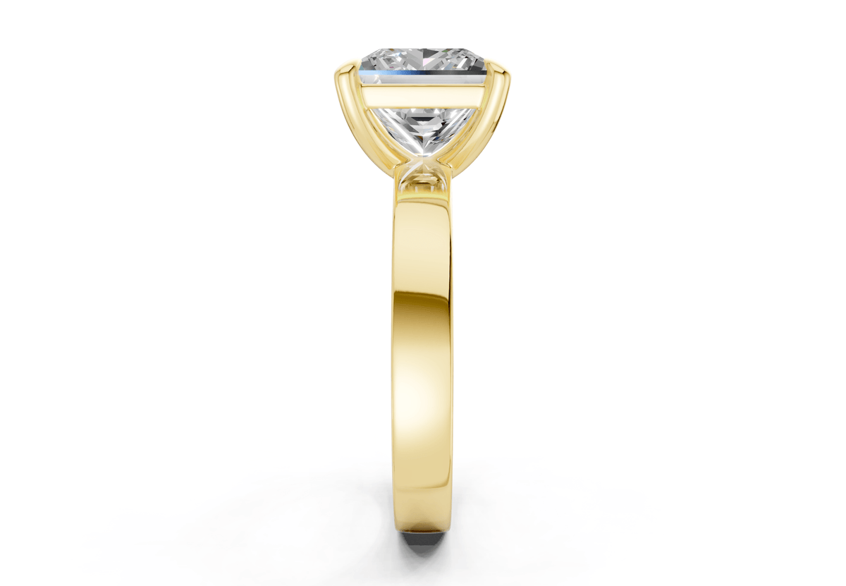 Aspen Diamond Solitaire Princess Cut 3mm Engagement Ring