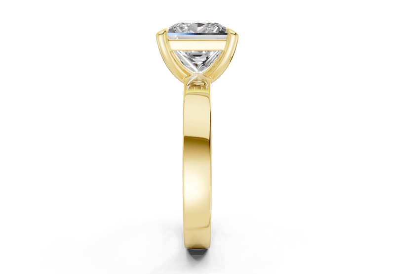 Aspen Diamond Solitaire Princess Cut 3mm Engagement Ring - Ring Premier