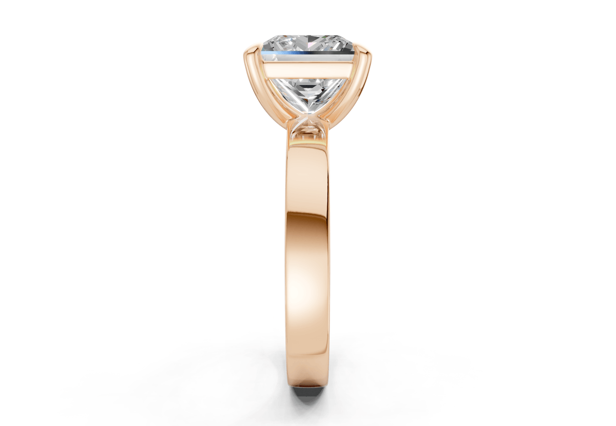 Aspen Diamond Solitaire Princess Cut 3mm Engagement Ring