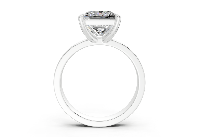 Aspen Diamond Solitaire Princess Cut 3mm Engagement Ring - Ring Premier
