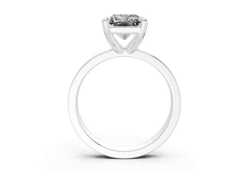 Aspen Diamond Solitaire Radiant Cut 3mm Engagement Ring - Ring Premier