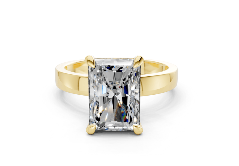 Aspen Diamond Solitaire Radiant Cut 3mm Engagement Ring