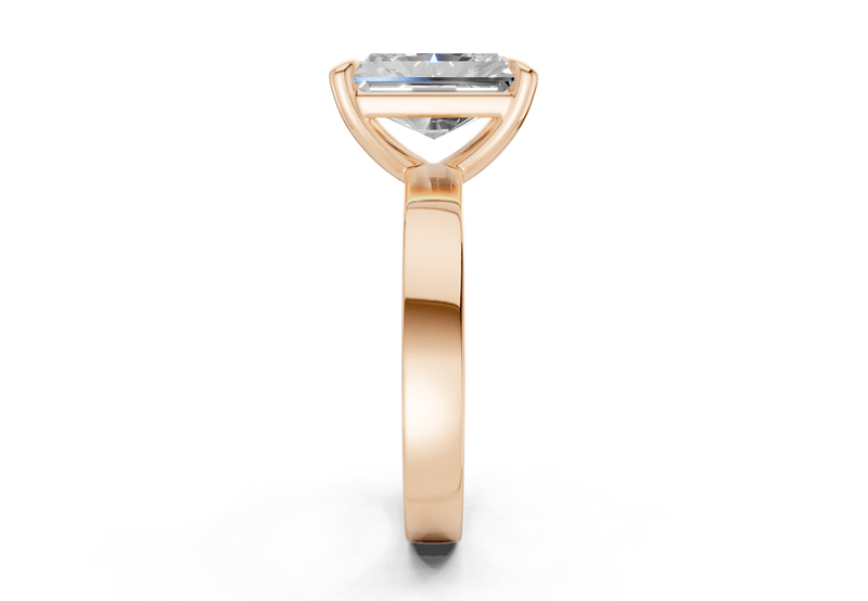 Aspen Diamond Solitaire Radiant Cut 3mm Engagement Ring - Ring Premier