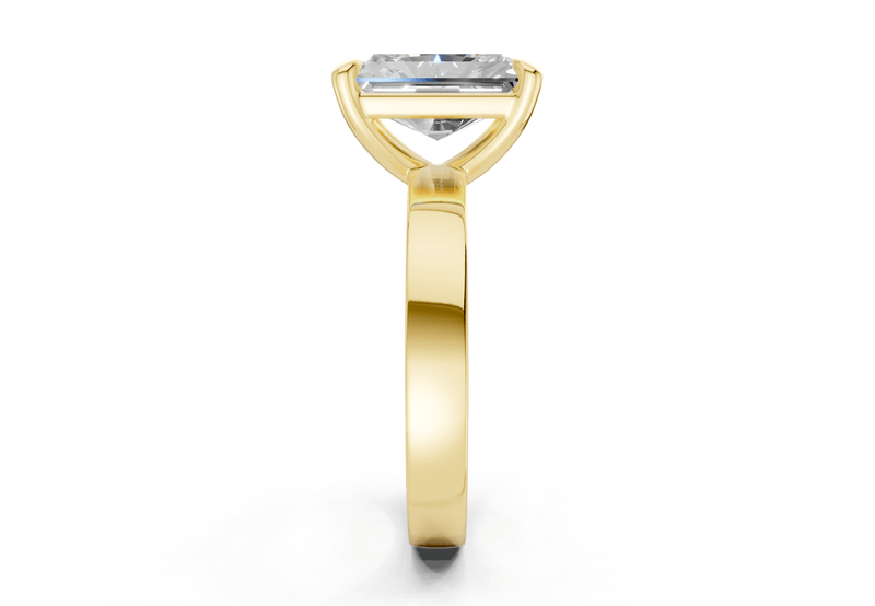 Aspen Diamond Solitaire Radiant Cut 3mm Engagement Ring - Ring Premier