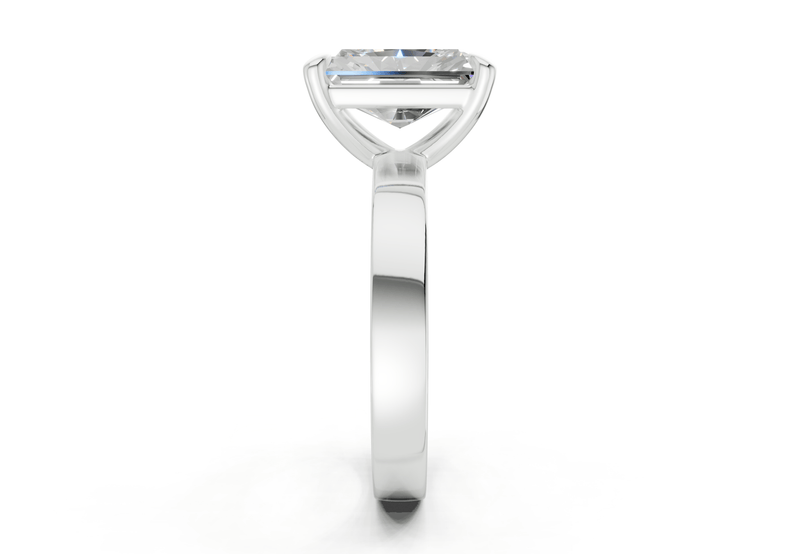 Aspen Diamond Solitaire Radiant Cut 3mm Engagement Ring - Ring Premier