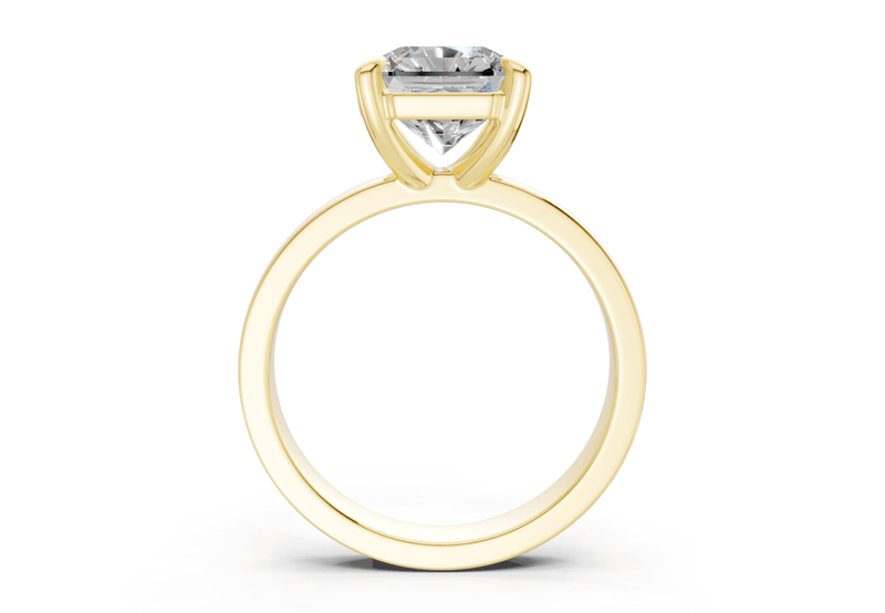 Aspen Diamond Solitaire Radiant Squareuare Cut 3mm Engagement Ring